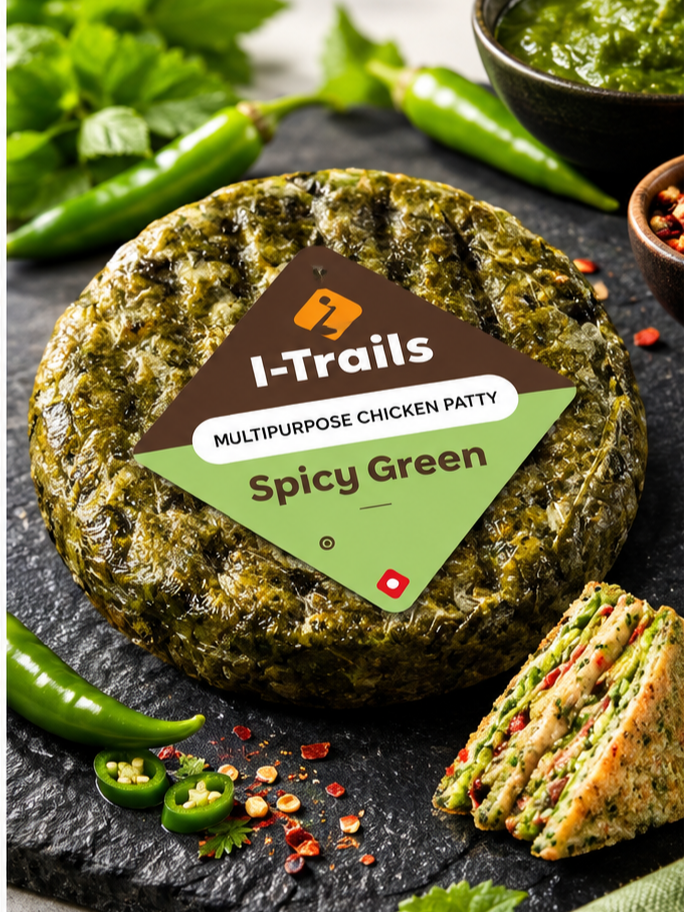 Spicy Green handcrafted chicken patty